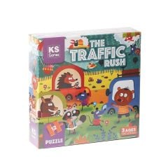 PRS 32702 The Traffic Rush Pre School Puzzle 12 Parça