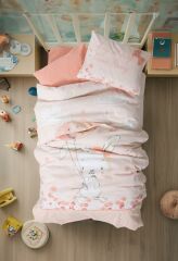 Cotton Box Bebek Nevresim Takımı Rapeti Somon