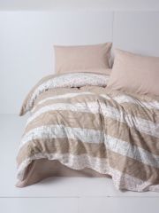 Cotton Box Flanel Nevresim Takımı Çift Kişilik Arrow Krem