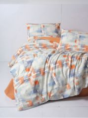 Cotton Box Flanel Nevresim Takımı Çift Kişilik Rina Kiremit