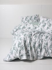 Cotton Box Flanel Nevresim Takımı Çift Kişilik Casey Petrol