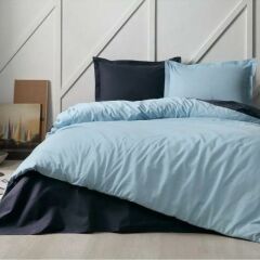 Özdilek Çift Kişilik Ranforce Nevresim Takımı Colormix Aqua Lacivert