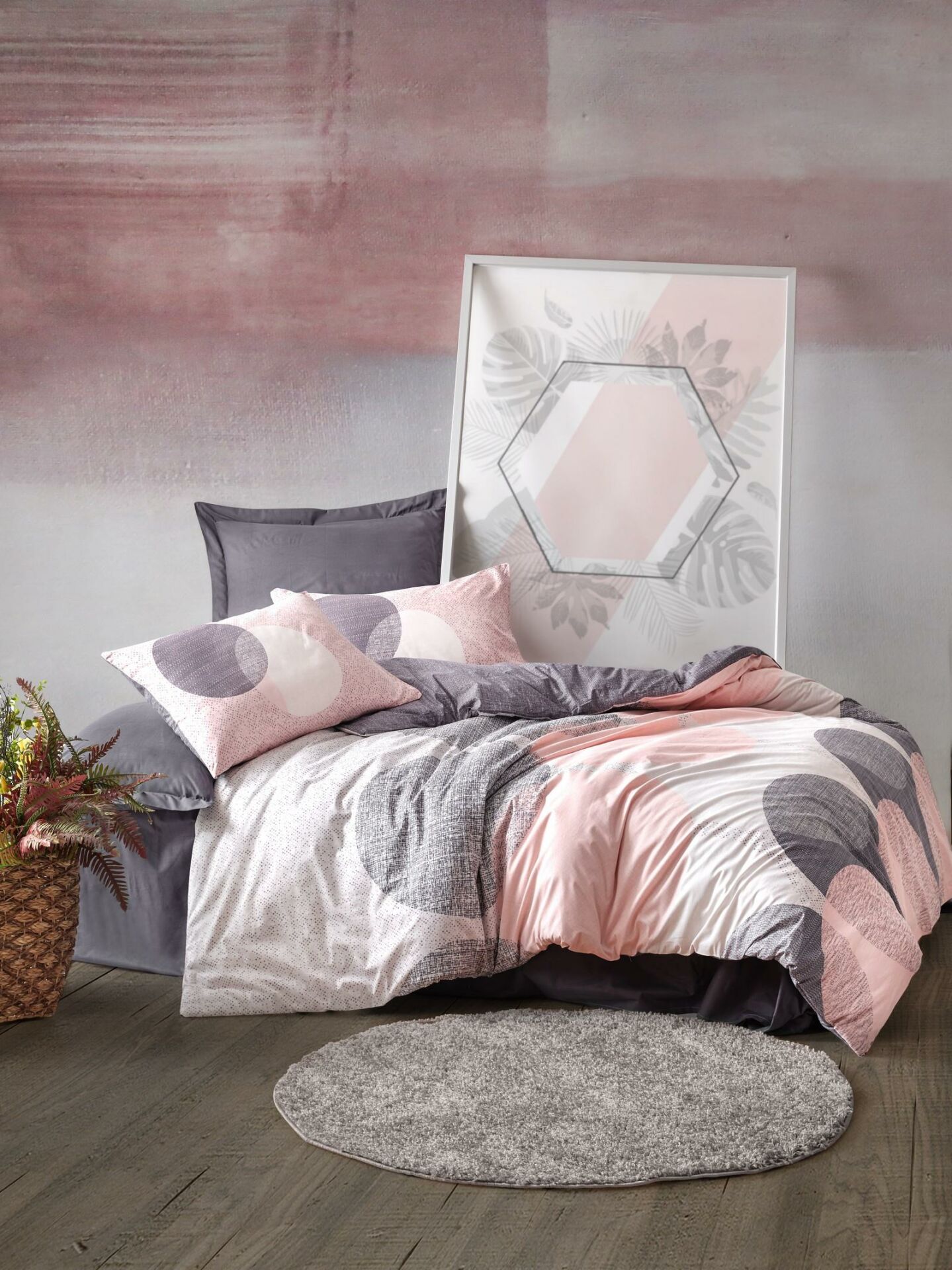 Cotton Box Leron Gri Tek Kişilik Nevresim Takımı
