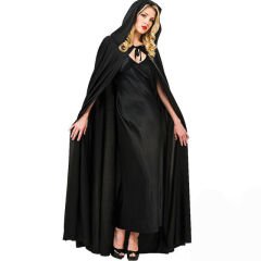 Pelerin - Vampir Pelerin - Dracula Pelerin 90 cm Siyah Yakalı