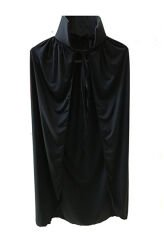 Pelerin - Vampir Pelerin - Dracula Pelerin 90 cm Siyah Yakalı