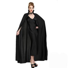 Yetişkin Pelerin 120 cm Siyah Yakalı
