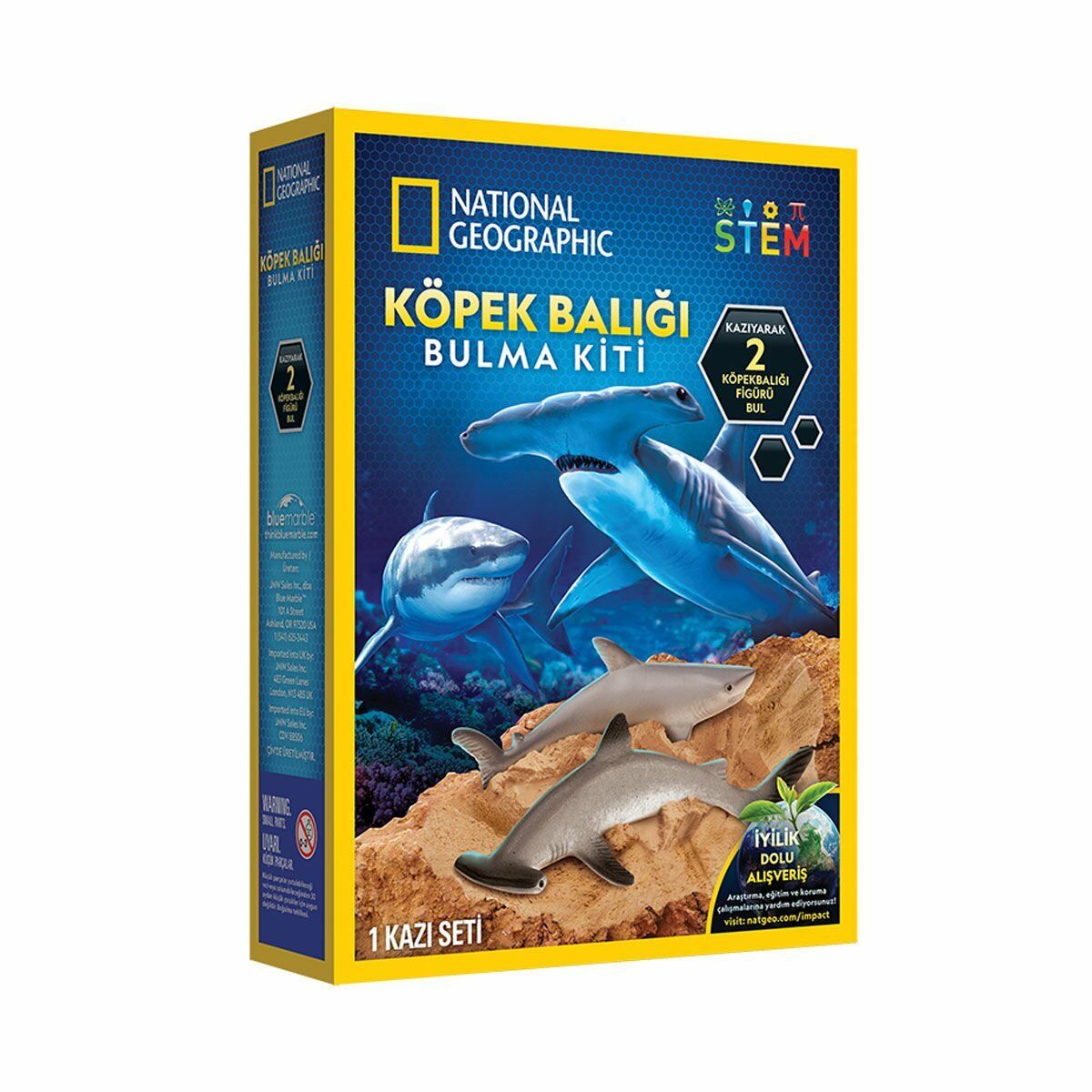 NAT07002 National Geographic Köpek Balığı Bulma Kiti - TRHAMSHDIG +6 yaş