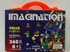 PBB360-1 Çantalı Petto Blok Seti 360 Parça-Gepettoys