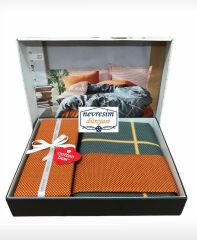 Cotton Box Modern Tek Kişilik Nevresim Takımı Stark Tarçın