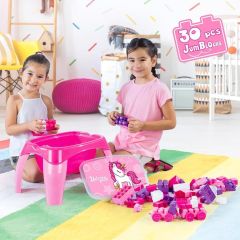 2598 UNICORN AKTIVITE OYUN MASASI 30PCS MEGA BLOK