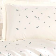 Hobby Çift Kişilik Poplin Premium Nakışlı Nevresim Spring Krem