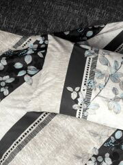 Cotton Box Ranforce Nevresim Takımı Çift Kişilik Lehlare Antrasit