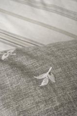 Cotton Box Klein Nakışlı Çift Kişilik Nevresim Takımı Moke Kahve