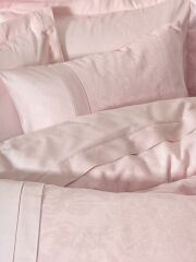 Cotton Box Çift Kişilik Jakarlı Saten Nevresim Takımı Jana Pembe