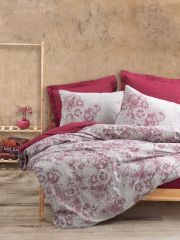 Cotton Box Dual Çift Kişilik Nevresim Takımı Vidal Bordo