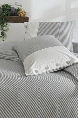 Özdilek Çift Kişilik Ranforce Nevresim Takımı Natural Line Gri