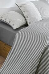 Özdilek Çift Kişilik Ranforce Nevresim Takımı Natural Line Gri