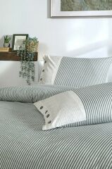 Özdilek Çift Kişilik Ranforce Nevresim Takımı Natural Line Yeşil