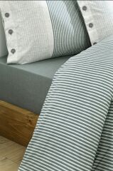 Özdilek Çift Kişilik Ranforce Nevresim Takımı Natural Line Yeşil