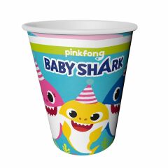 LPB6386 Baby Shark, 8 adet Bardak 220/240cc