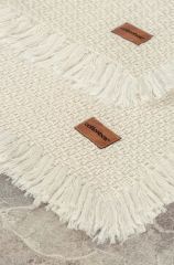 Cotton Box Bath Rug Set Krem 2'li 75x125 60x90