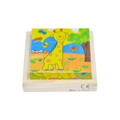 CS- 6623P AHŞAP HAYVANLAR  KÜP PUZZLE