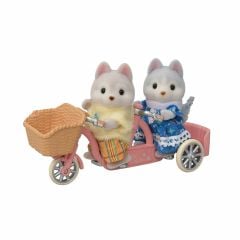 5637 Sylvanian Families Tandem Bisiklet Seti Husky Kardeşler +3 yaş