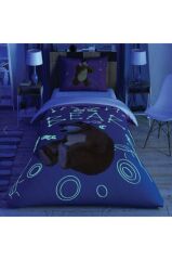 Taç Lisanslı Nevresim Takımı Masha And The Bear Galaxy Glow