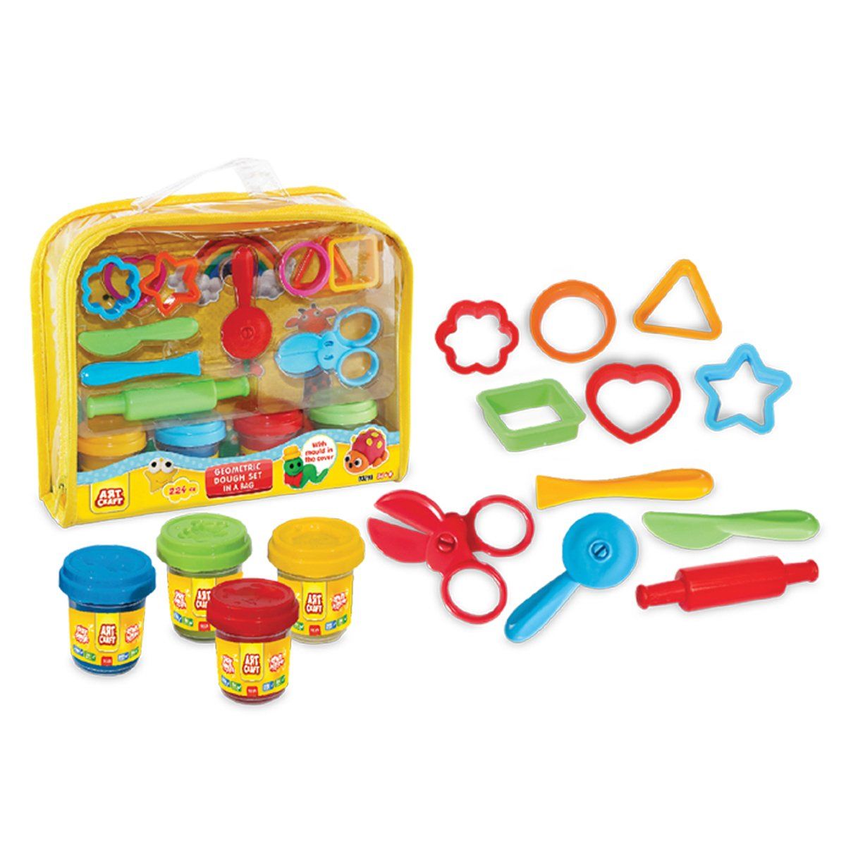 03293 Art Craft Geometrik Çantalı Hamur  Seti