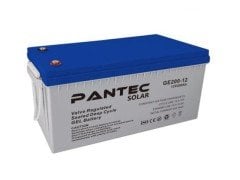 Pantec 200 Amper Jel Akü GE 12-200 Serisi % 50 1300 Cycle