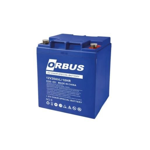 ORBUS 12V 28AH DİK ENGELLİ ARAÇ AKÜSÜ