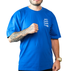 Anti Fight Fight Club Sax Blue Oversize T-shirt