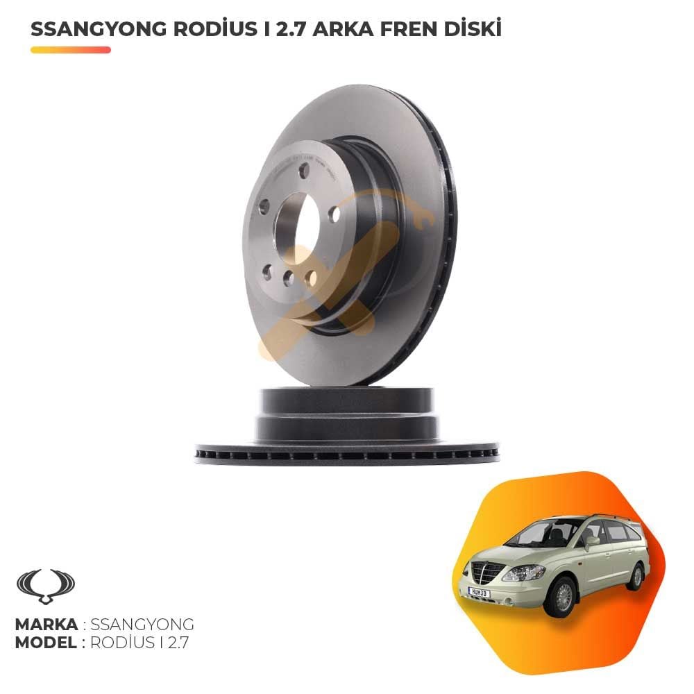 Ssangyong Rodius 2.7 XDI Arka Fren Diski