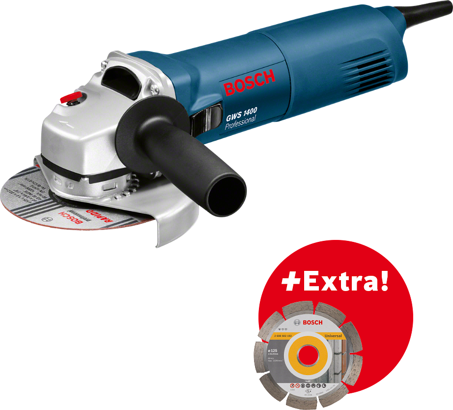 Bosch Professional GWS 1400 Avuç Taşlama + 1 Adet Disk