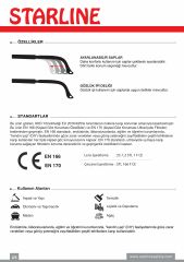 Starline G-004-C Şeffaf Darbeye Karşı Dirençli ve Çizilmeye Dayanıklı Koruyucu Gözlük