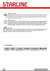 Starline G-052A-C Şeffaf Darbeye Karşı Dirençli ve Buğulanmaz Koruyucu Gözlük