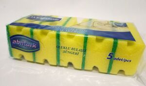 10 Adet Oluklu Temizlik Süngeri Ev işyeri Lokanta Tipi Bulaşık Süngeri En Hesaplı Genel Temizlikci