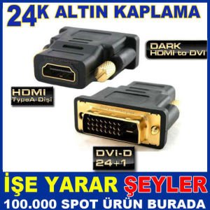 HDMI(dişi) DVI-D(erkek) HD DÖNÜŞTÜRÜCÜ ADAPTÖR