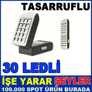 LEDON TASARRUFLU 30 LEDLİ EL FENERİ VE IŞILDAK
