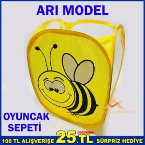 Arı Figürlü Çamaşır Ve Oyuncak Sepeti