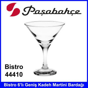 Paşabahçe 44410 Bistro 6'lı Geniş Kadeh Martini Bardağı Kaliteli Cam Ürün