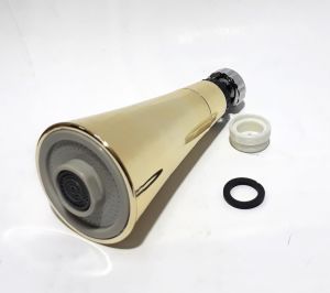 14 cm 2 Fonksiyonlu Altın ve Gümüş Renk Lavabo İçin Hareketli Başlık