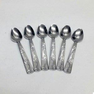 6 Adet Sunset Model Paslanmaz Çelik Rostfrei Çay Kaşığı Seti