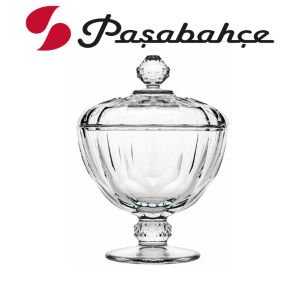Paşabahçe 96571 Diamond Kapaklı Şekerlik Şık Kalieteli Cam Ürün Tasarım