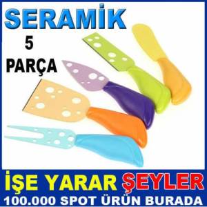 5 Parça Peynir Servisi İçin Seramik Bıçak Seti