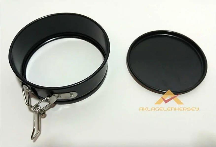 2li Set Kelepçeli Yuvarlak Teflon Kek Kalıbı