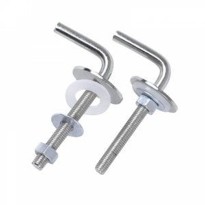 ERGONOMİK PASLANMAZ METAL KROM KLOZET KAPAK MONTAJ VİDASI (APARATI)