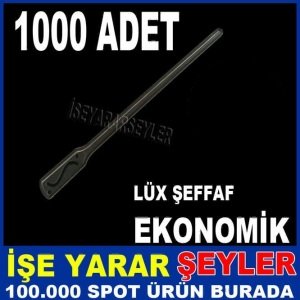 1000 ADET ŞEFFAF LÜX PLASTİK ÇAY KARIŞTIRICI