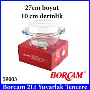 BORCAM 2LT YUVARLAK TENCERE 59003 BOY 27CM DERİNLİK 10CM PAŞABAHÇE KALİTELİ VE GÜVENİLİR ÜRÜN