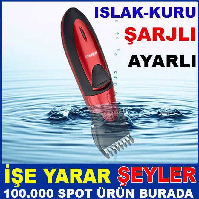 ISLAK KURU ŞARJLI SAÇ SAKAL TIRAŞ MAKİNESİ